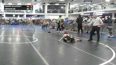 56 lbs Consi Of 8 #2 - Maddox McLafferty, Belchertown vs Abraham Lee, New England Gold WC