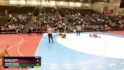 129 lbs Cons. Round 3 - Tristen Quick, Syracuse High School vs Elijah Crapo, Providence Hall