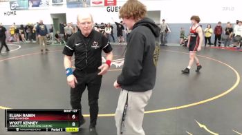 165 lbs Champ. Round 1 - Elijah Raben, Mat-Su Matmen vs Wyatt Kenney, Juneau Youth Wrestling Club Inc.