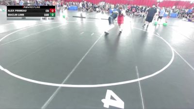 285 lbs Placement Matches (8 Team) - Maclin Limb, Cameron B vs Alex Primeau, Coon Rapids