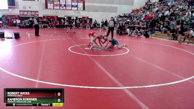 133 lbs Cons. Round 3 - Robert Wicks, Mankato West vs Kameron Koerner, Windom-Mountain Lake