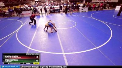 97 lbs 3rd Place Match - Cali Creason, California vs Alyssa Marin, Laguna Hills Hawkeye WC