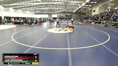 157 lbs Champ. Round 1 - Justin Ritchie, Baldwin Wallace vs Cavin Napoletano, Pennsylvania College Of Technology