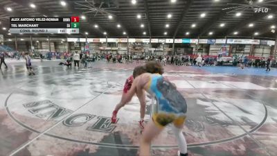 138 lbs Cons. Round 3 - Alex Antonio Velez-Roman, Black Hills Wrestling Academy vs Tel Marchant, Sundance Aau