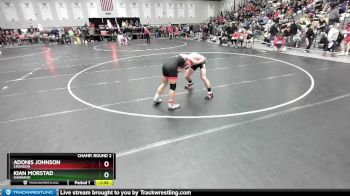 157 lbs Champ. Round 2 - Kian Morstad, Shawano vs Adonis Johnson, Crandon