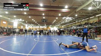 114 lbs 3rd Place - Gabriela Sarceno, Mt. Pleasant vs Averi Senecal, North Providence