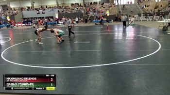 135 lbs Quarterfinal - Maximiliano DeLemos, Big Red Wrestling Club vs Nicolas Pasqualini, Williamson Co Wrestling Club