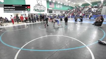 113 lbs 5th Place Match - Kaden Padilla, Alta Loma vs Brayden Barr, Paloma Valley