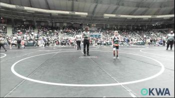 66 lbs Semifinal - Wyatt Tate, Bridge Creek Youth Wrestling vs Lane Willison, Coweta Tiger Wrestling