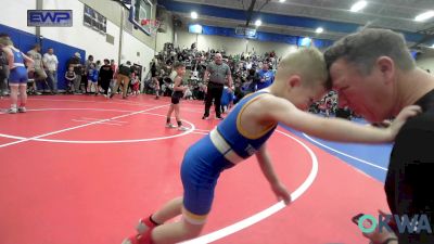 43 lbs Consi Of 8 #2 - Cord Jones, Tiger Trained Wrestling vs Heston Hayes, Vinita Kids Wrestling