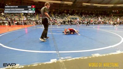 61 lbs Quarterfinal - Aiden Kruttlin, Summit Wrestling vs Hagan Wolfenberger, Keystone Wrestling Club