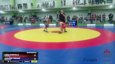 52kg Quarterfinal - Loîck Rainville, Patriotes vs Harveer Perhar, Khalsa WC