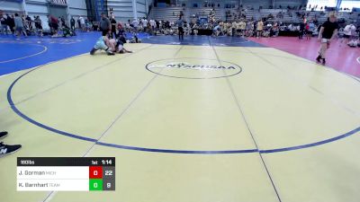 160 lbs Rr Rnd 2 - Justin Gorman, Michigan Grapplers Blue vs Kaden Barnhart, Team Big Dills - SFWC