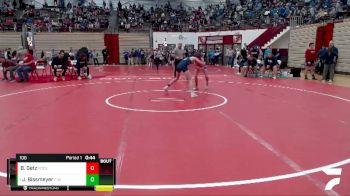 106 lbs Quarterfinal - John Bissmeyer, Fighting Irish WC vs Blake Getz, Roncalli