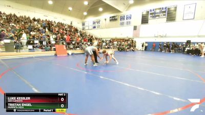 157 lbs Champ. Round 1 - Luke Kessler, San Clemente vs Tristan Engel, Murrieta Mesa