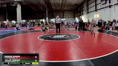 80 lbs Round 1 (6 Team) - Taylor Tarrant, HANOVER HAWKEYE vs Maddox Rogers, CLINIC WRESTLING