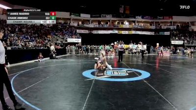4A 121 lbs Champ. Round 1 - James Madrid, Valencia vs Chase Jimenez, Silver