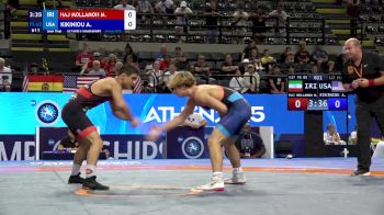65 kg 1/2 Final - Morteza Haj Mollamohammadi, Iran vs Arseni Kikiniou, United States