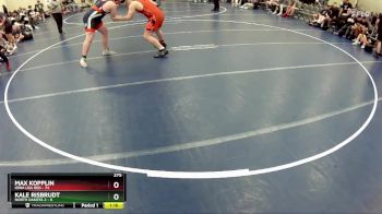 275 lbs Round 2 (6 Team) - Max Kopplin, Iowa USA Red vs Kale Risbrudt, North Dakota 2