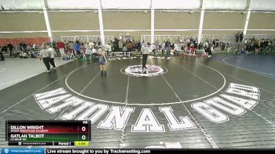 93-101 lbs Quarterfinal - Dillon Wright, Stout Wrestling Academy vs Gatlan Talbot, LV Bear WC