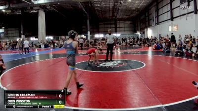 65 lbs Semifinals (4 Team) - Orin Winston, CAPITAL CITY WRESTLING CLUB vs Griffin Coleman, BELIEVE TO ACHIEVE WRESTLING CLUB