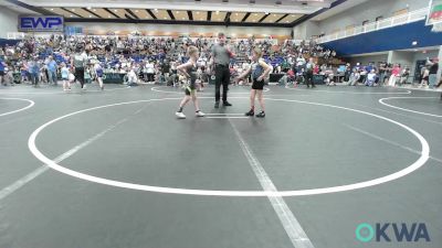 61 lbs Consolation - Memory Brown, Noble Takedown Club vs Canyon Jones, Tecumseh Youth Wrestling