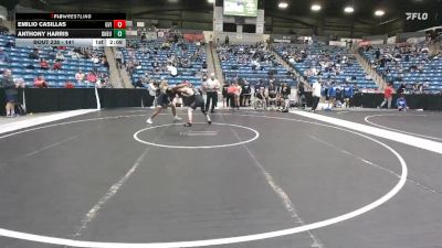 141 lbs Cons. Round 3 - Anthony Harris, Doane University vs Emilio Casillas, Grand View (Iowa)