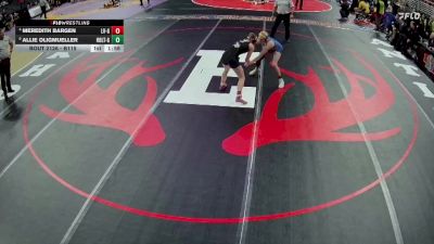 Quarterfinal - Allie Oligmueller, West Holt Girls vs Meredith Bargen, Lakeview Girls