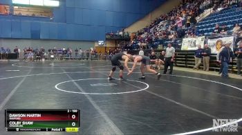 2 - 190 lbs Quarterfinal - Dawson Martin, Radford vs Colby Shaw, Strasburg