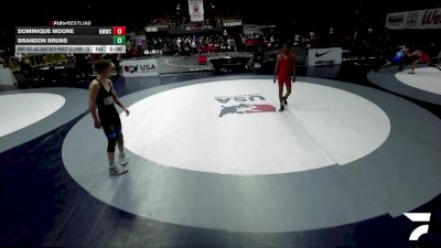 All Cadet Boys Freestyle Lower - 126 lbs Champ. Round 1 - Dominique Moore, No Mercy Wrestling Club vs Brandon Bruns
