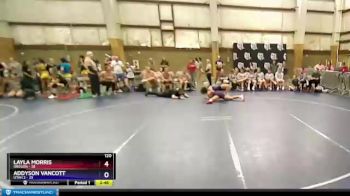 120 lbs Round 2 (10 Team) - Addyson Vancott, Utah 2 vs Layla Morris, Oregon