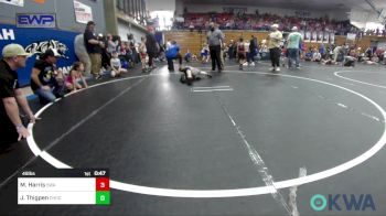 49 lbs Quarterfinal - Max Harris, Shelton Wrestling Academy vs Jo Thigpen, Choctaw Ironman