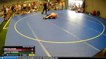 92 lbs 3rd Place Match - Joelan Coyer, Michigan West Wrestling Club vs Justice Harding, SAW