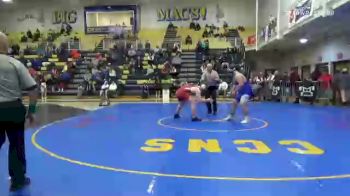 285 lbs Consy 8 - Noah Tustin, Waynesburg vs Ty Banco, Trinity