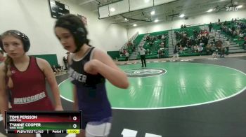 125 lbs Cons. Round 2 - Tomi Persson, Riverton vs TyAnne Cooper, Wind River