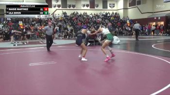 105 lbs Cons. Round 3 - Lila Bihun, Iowa City West vs Maisie Martinez, Iowa City Liberty