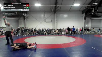 88 lbs Rr Rnd 2 - Lilly Wilson, Storm MS vs Ryder Sanders, Level Up Wrestling MS