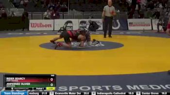 145 lbs Champ. Round 1 - Anfernee Oliver, Ben Davis vs Rider Searcy, East Central