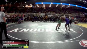 157 3A Quarterfinal - Shannon Davie, Southwest Miami vs Demetri Zertopoulis, Palmetto Ridge H.S.