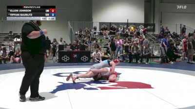 Senior Women Freestyle FS - 72 lbs Quarters - Elleni Johnson, Laker Wrestling Club vs Tiffani Baublitz, Team Pennsylvania