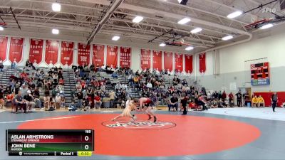 165 lbs Cons. Round 1 - John Bene, Hayden vs Aslan Armstrong, Steamboat Springs