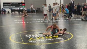 90 lbs Rr Rnd 2 - Caiden Cruz, BW Barn - BHSE vs Joshua Gustafson, Ground Up USA Titans - BHSE