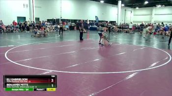 106 lbs Round 3 (8 Team) - Benjamin Mitts, Head Hunters Wrestling Club vs Eli Gabrielson, Team Diamond Fish Pink