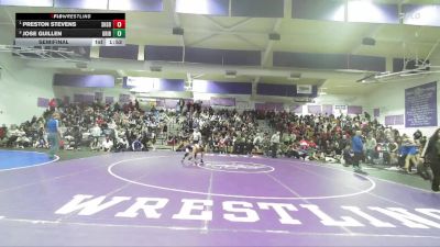 Boys 140 lbs Semifinal - Preston Stevens, Shasta Boys vs Jose Guillen, Gridley Boys