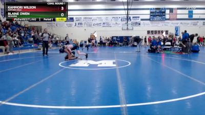 150 lbs Cons. Round 1 - Kammori Wilson, Nathan Hale vs Blaine Owen, Newkirk