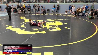 73 lbs Quarterfinal - Addison Rodriguez, Interior Grappling Academy vs Alexandria Rice, Mat-Su Matmen