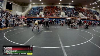 150 lbs Cons. Round 2 - Alex Pope, Landon School vs Angela Bradley, St. Mary`s Ryken