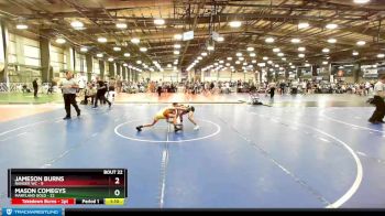 105 lbs Rd# 9- 2:15pm Saturday Final Pool - Mason Comegys, Maryland Gold vs Jameson Burns, Ranger WC