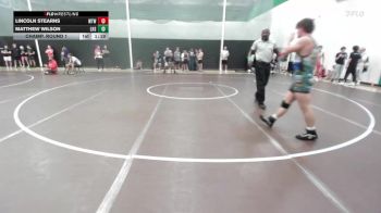 144 lbs Champ. Round 1 - Lincoln Stearns, Waynesville Tiger Wrestling vs Matthew Wilson, Lafayette High School