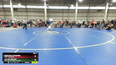 105 lbs Cons. Round 6 - Keiston Goodier, West Jefferson vs Kyler Beams, Sage Valley Middle School